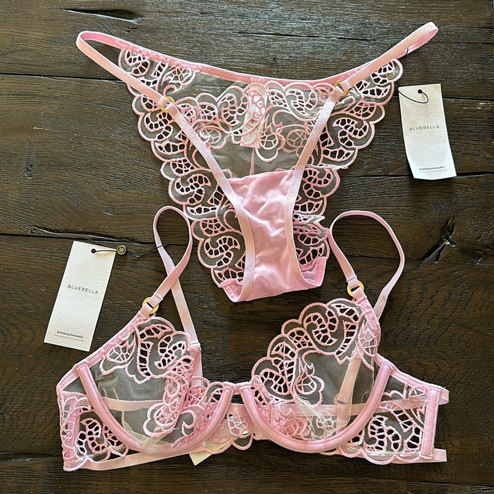 Bluebella Cecily wired bra & Brief panty set. Brand new with tags. Never worn
